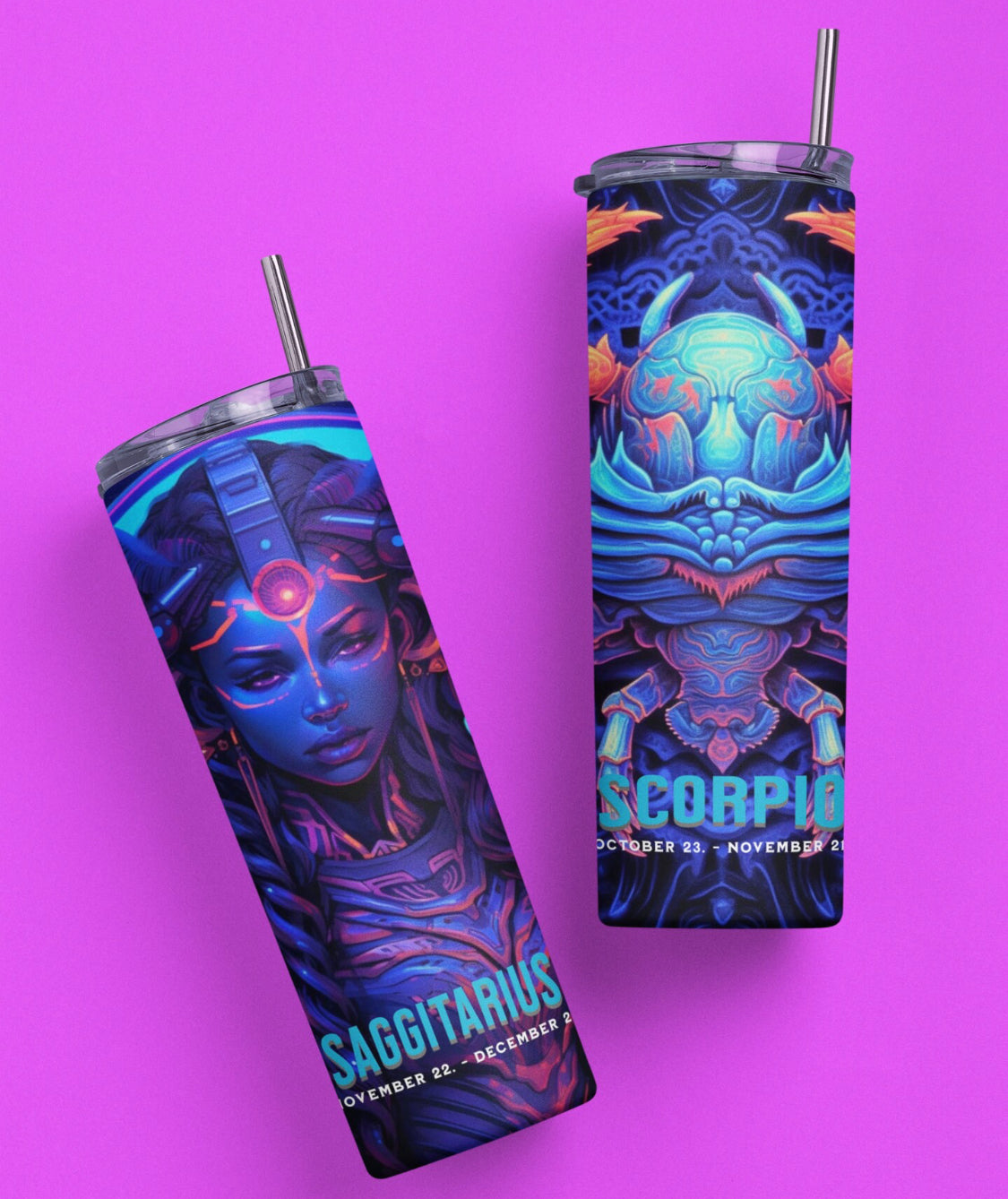 Zodiac Skinny Tumbler 20oz