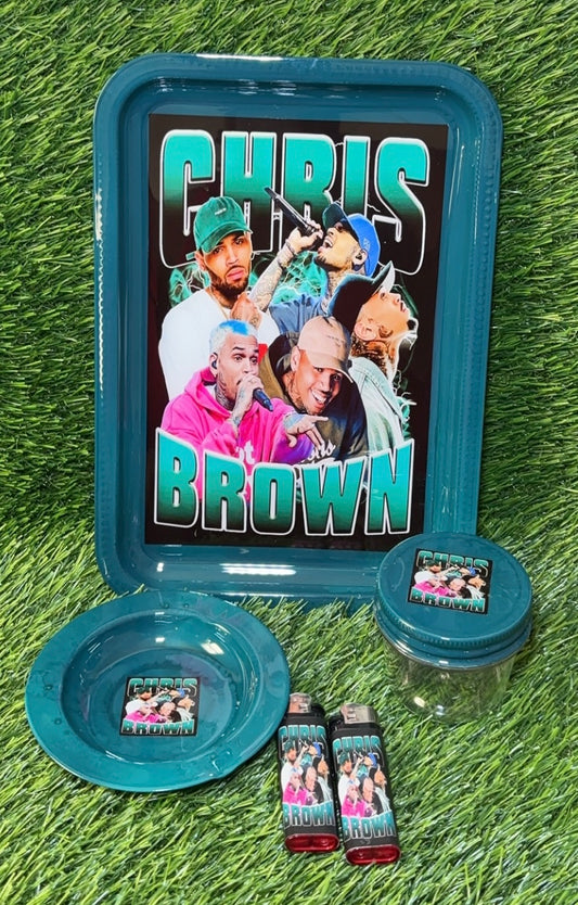 Chris Brown TRAY SET