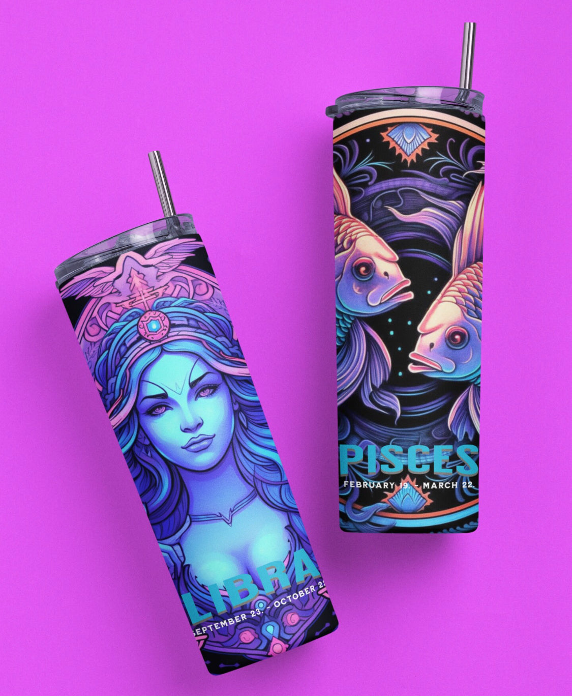 Zodiac Skinny Tumbler 20oz