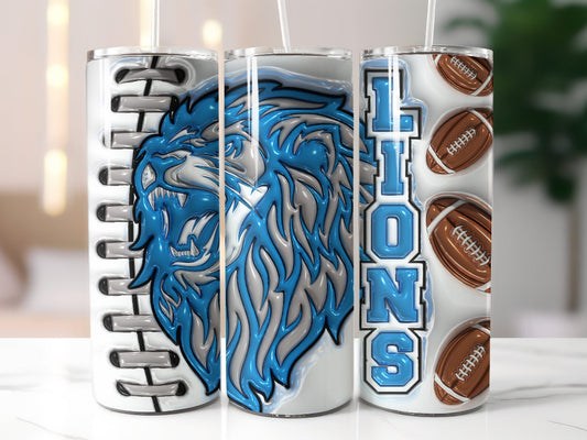 Vaso flaco de los Detroit Lions de 20 oz