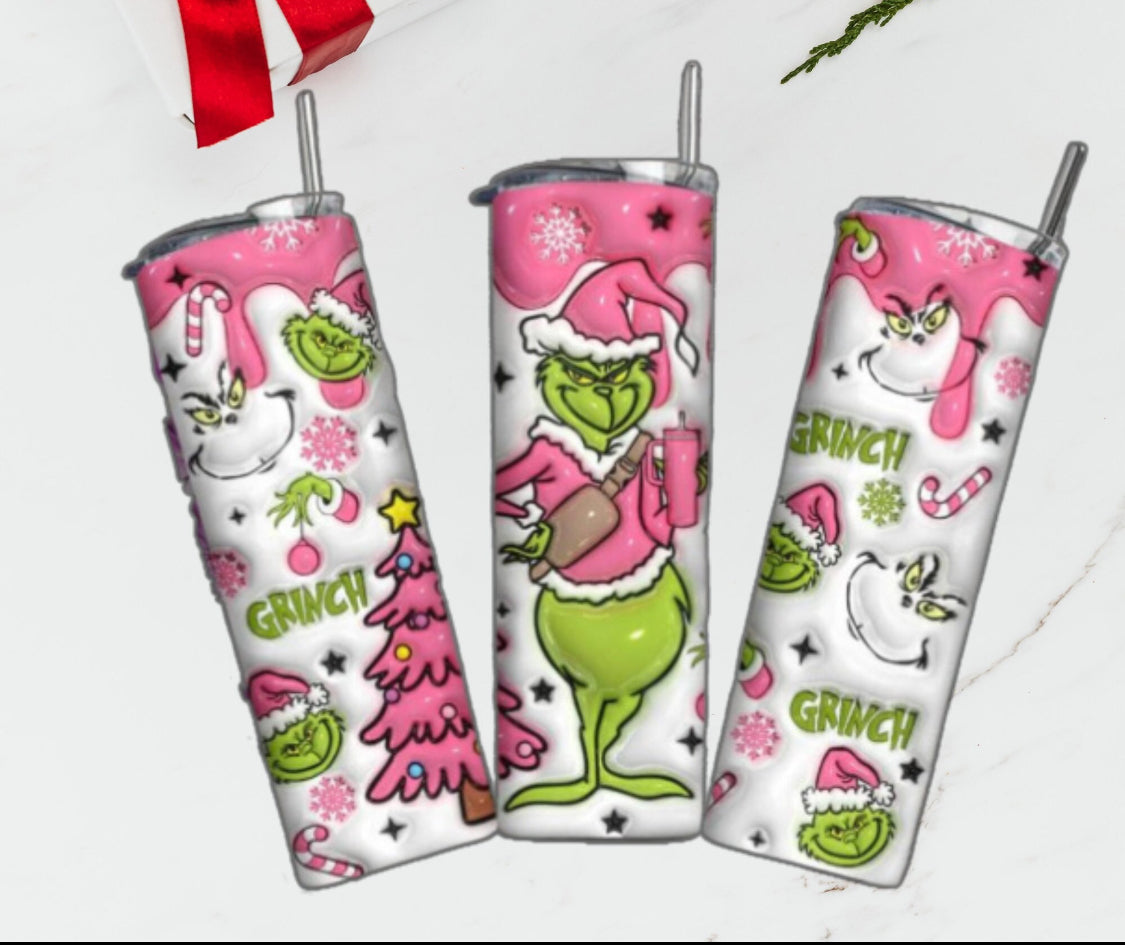 Grinch Skinny Tumbler 20oz