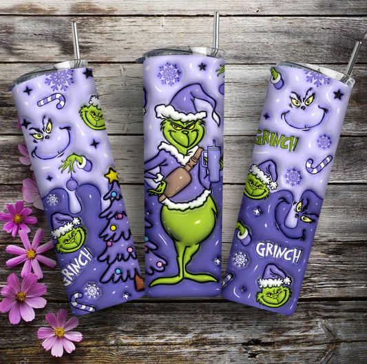 Grinch Skinny Tumbler 20oz